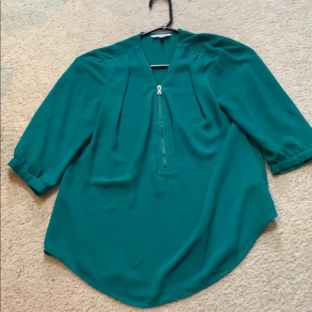 Green blouse